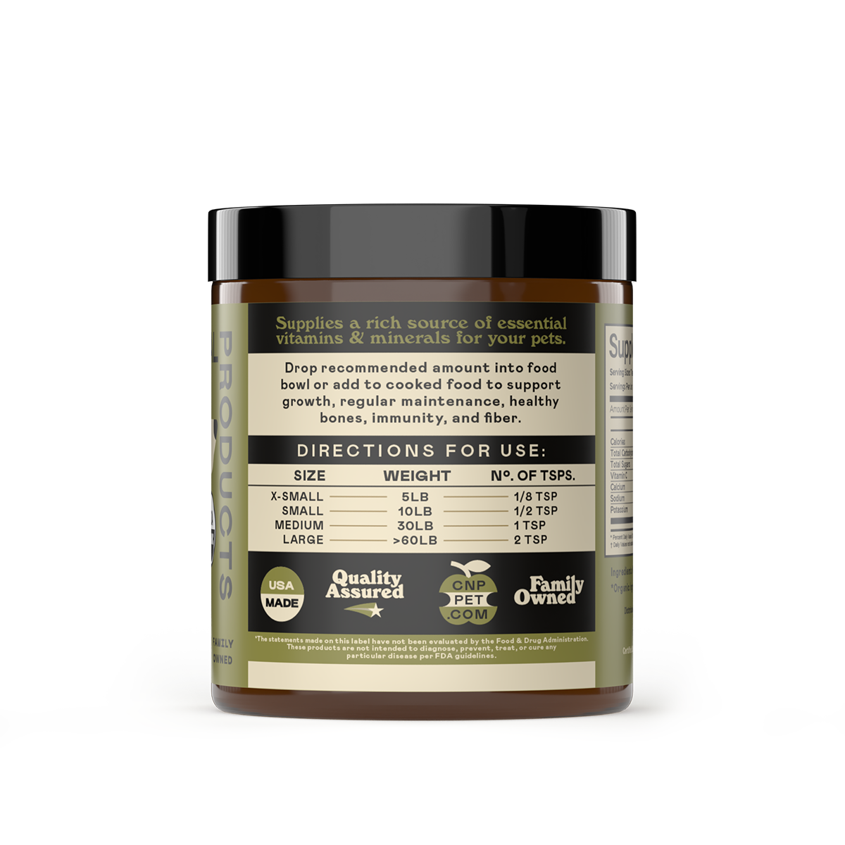 Complete Natural Products - Organic Kelp Powder Supplement for Dogs & Cats