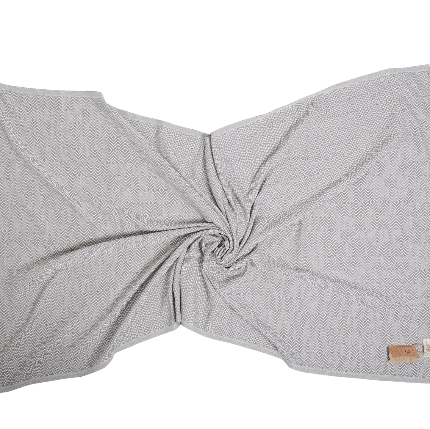 cotonIQ - Hammam towel | sauna towel | beach towel | Peru | grey | 180x100cm