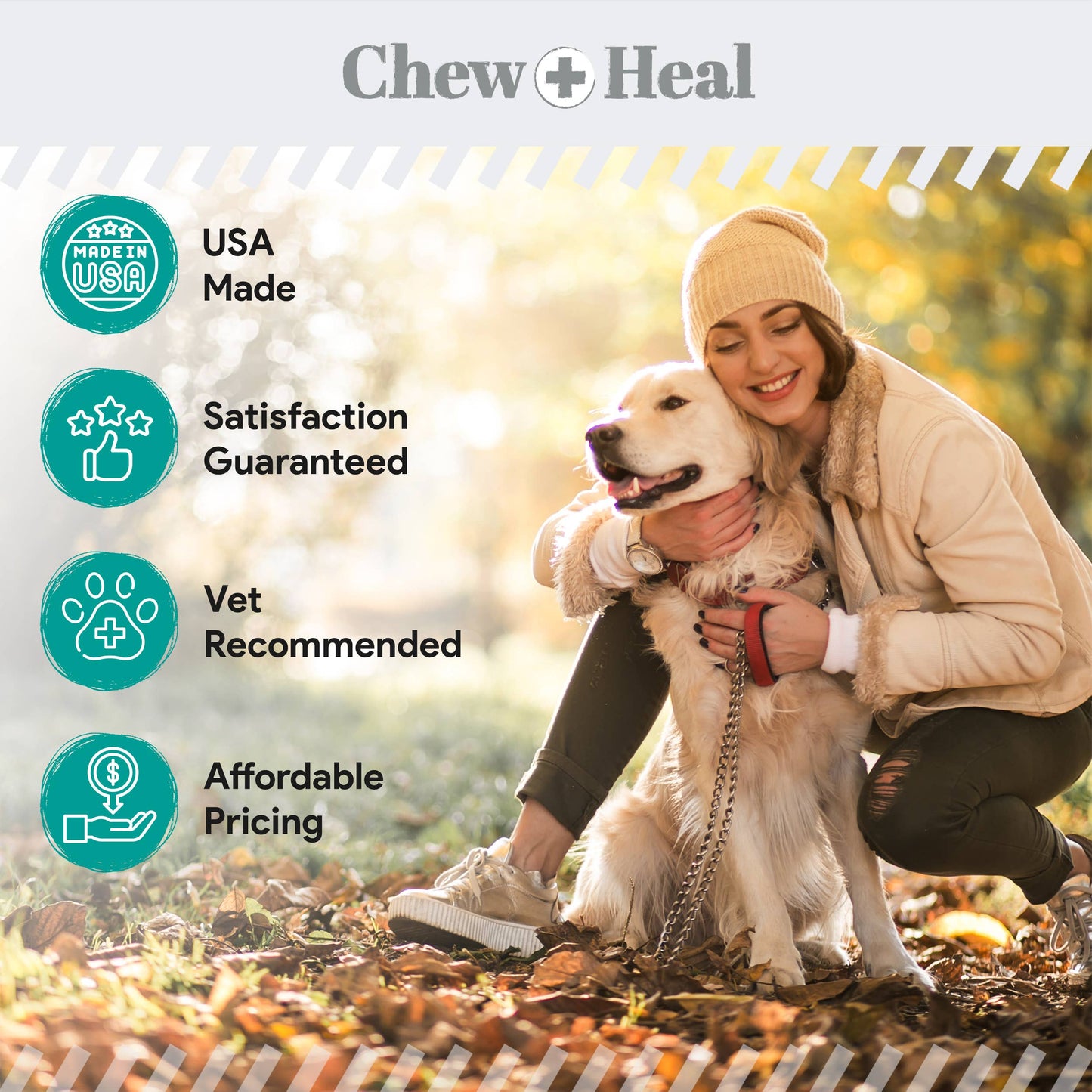 Chew + Heal - Stop The Worms Dewormer Liquid for Puppies & Kittens
