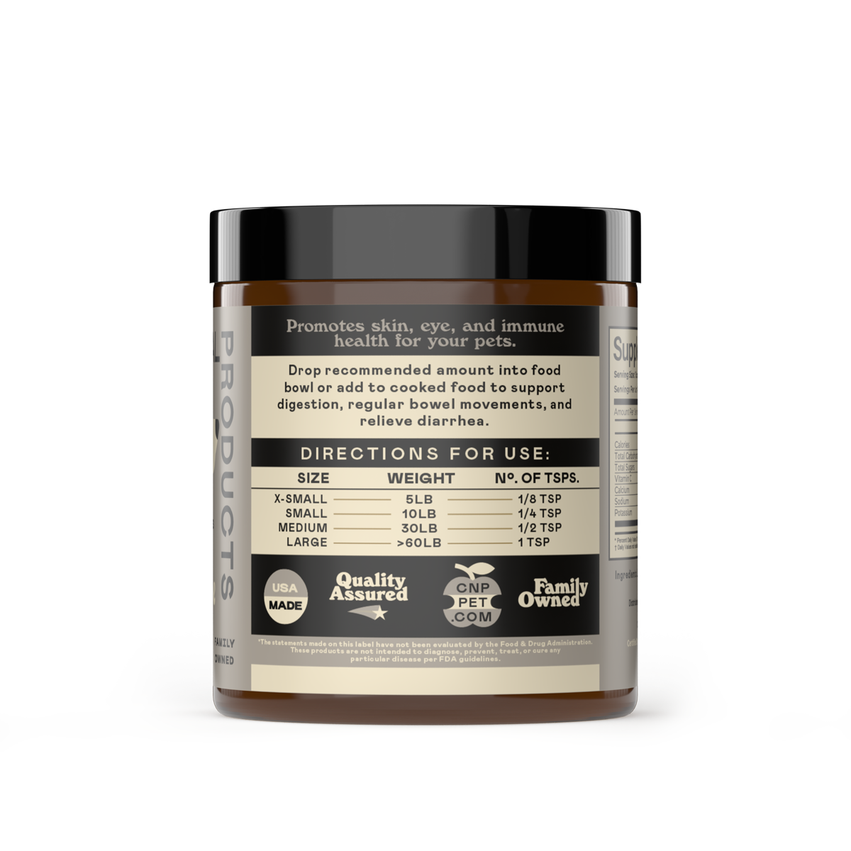 Complete Natural Products - L-Lysine Powder for Dogs, Cats, & Pets