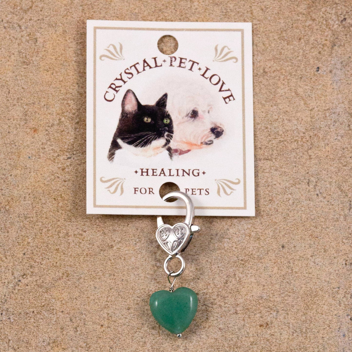 Crystal Pet Love - Healing Green Aventurine Healing Pet Pendant