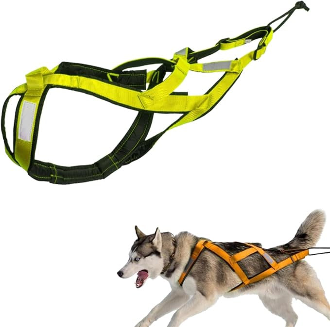 VPETBR Dog Sled Harness Lime