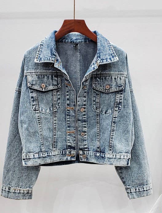 Miss Sparkling - Fringed Denim Jacket