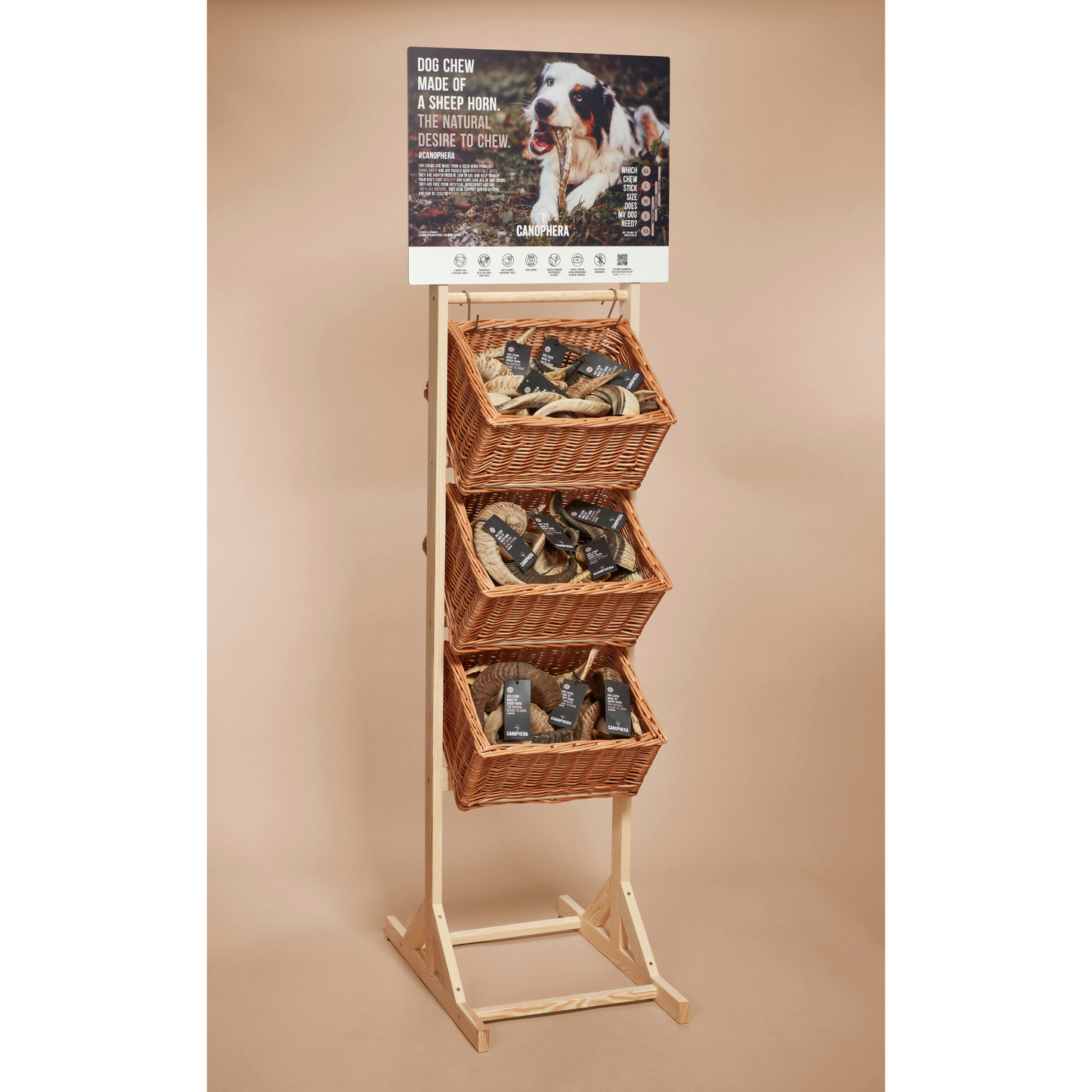 CANOPHERA LLC - Sheep Horn Dog Chews.