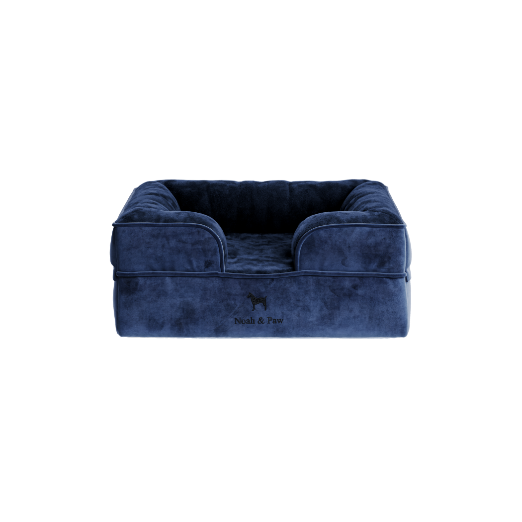 NOAH AND PAW LLC - Velvet Orthopedic Pet Bed, Memory Foam, Infused with Cooling Gel