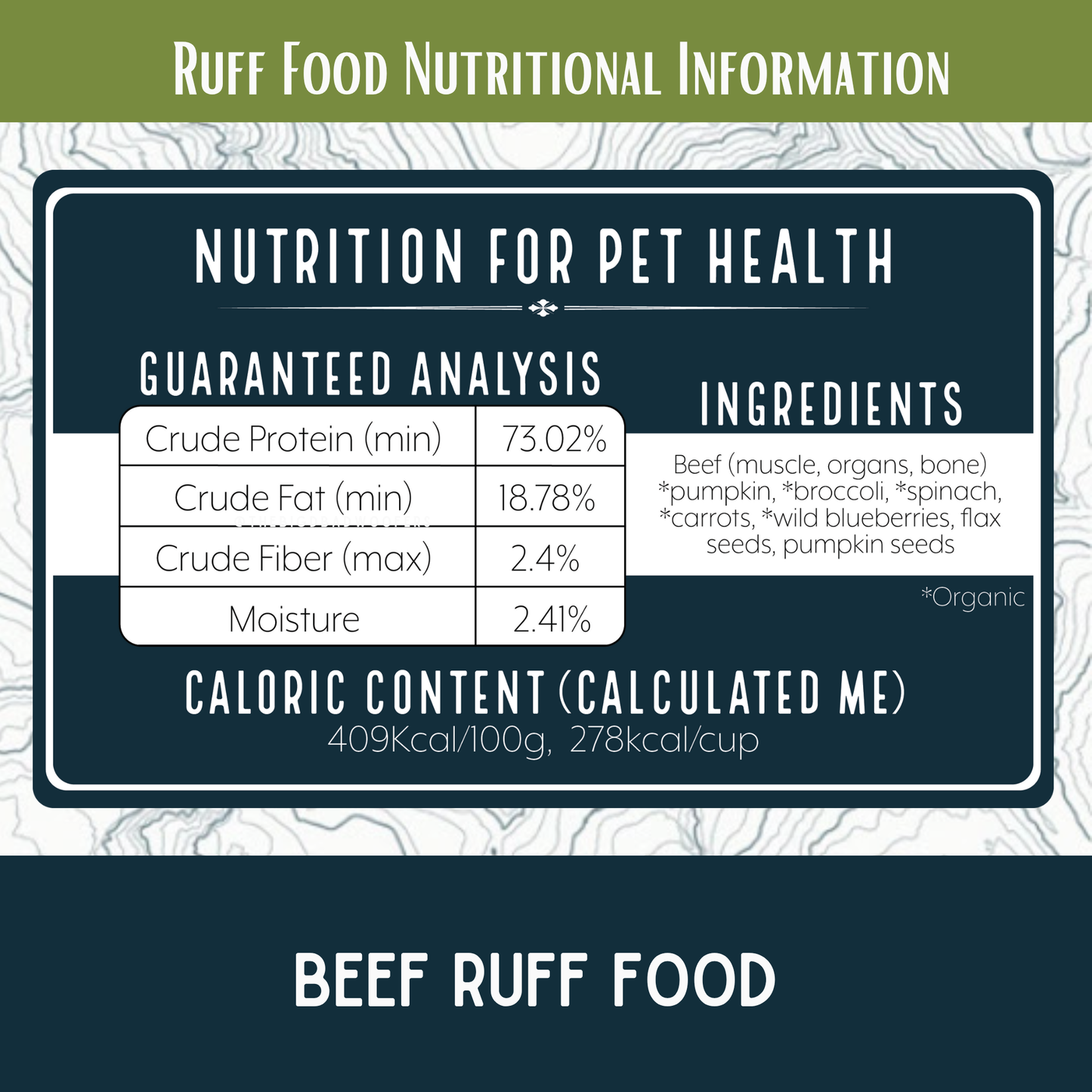 Ruff Food Backpacking Meals Beef 16 oz