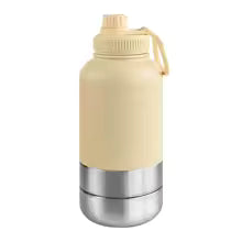 OKKPETS Portable Water Bottle Pet Feeder 3 in 1 Dog