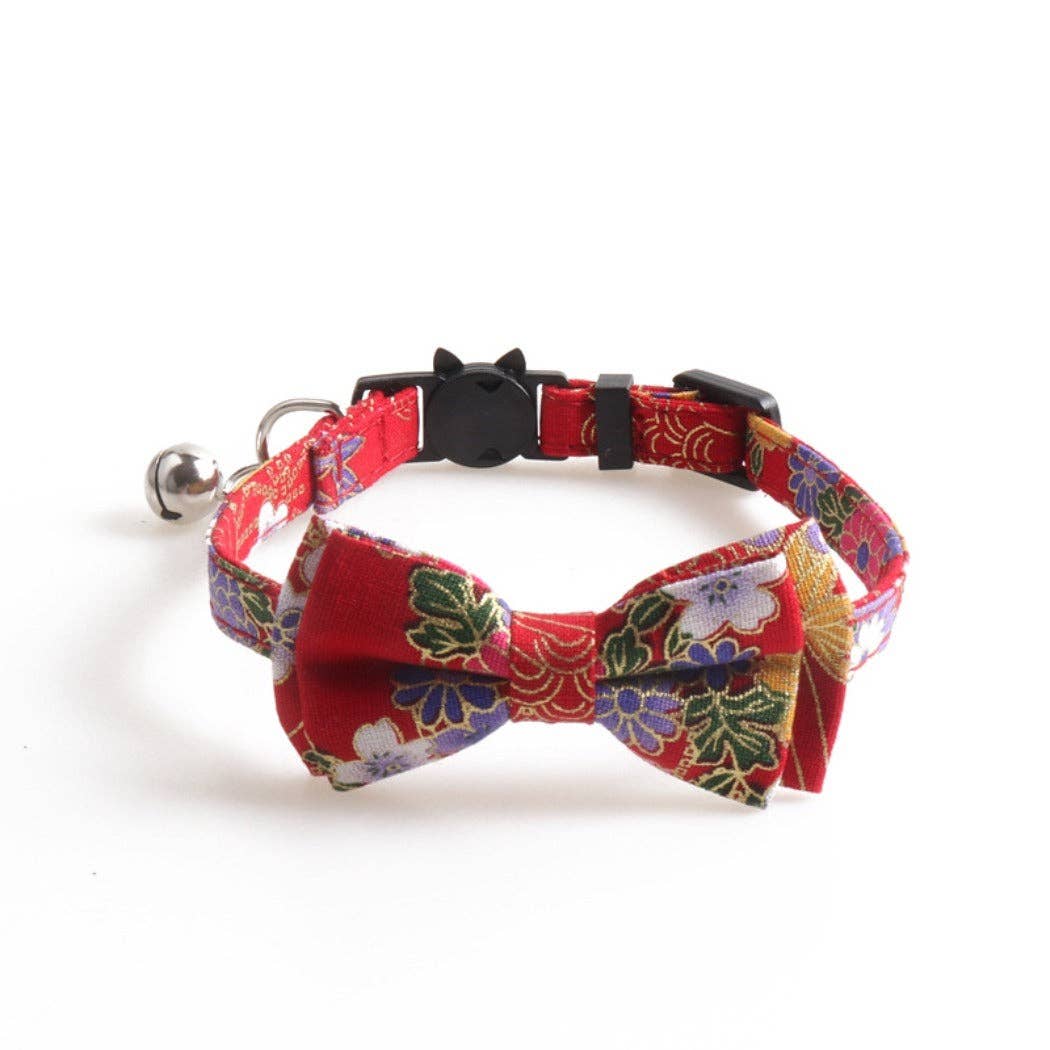 Cheerhunting - Mokka - Japanese-Style Bow Tie Breakaway Cat Collar