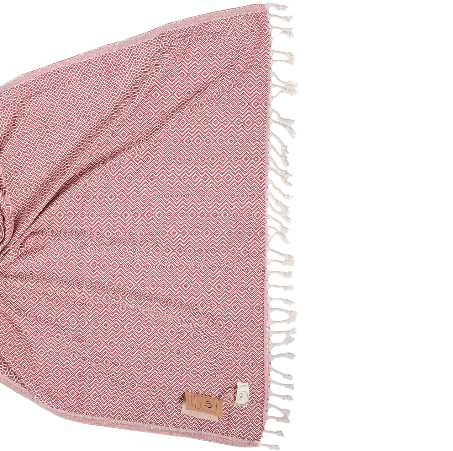 cotonIQ - Hammam towel | sauna towel | beach towel |Peru|bordeaux|180x100cm