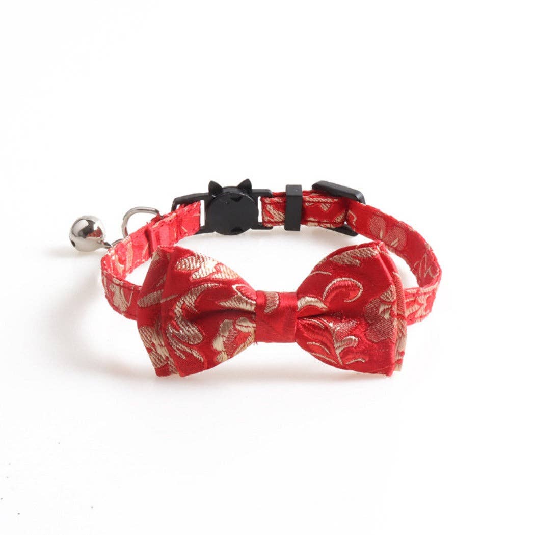 Cheerhunting - Mokka - Japanese-Style Bow Tie Breakaway Cat Collar