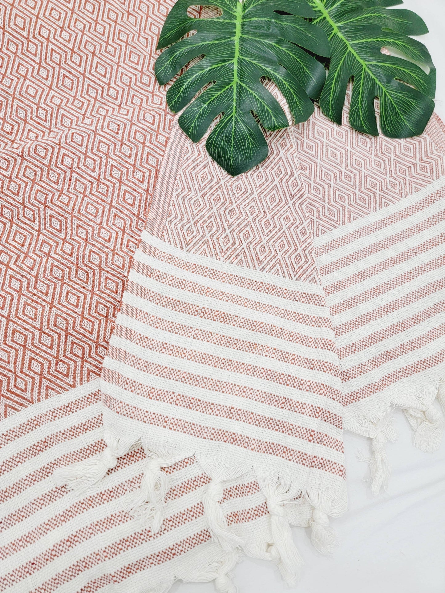 EBRU Home Throw Blankets and Bedspreads, Cotton woven, Hand woven