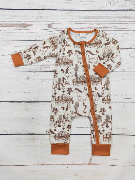 sassy kids palace - Baby Western Rodeo  Zip Sleeper
