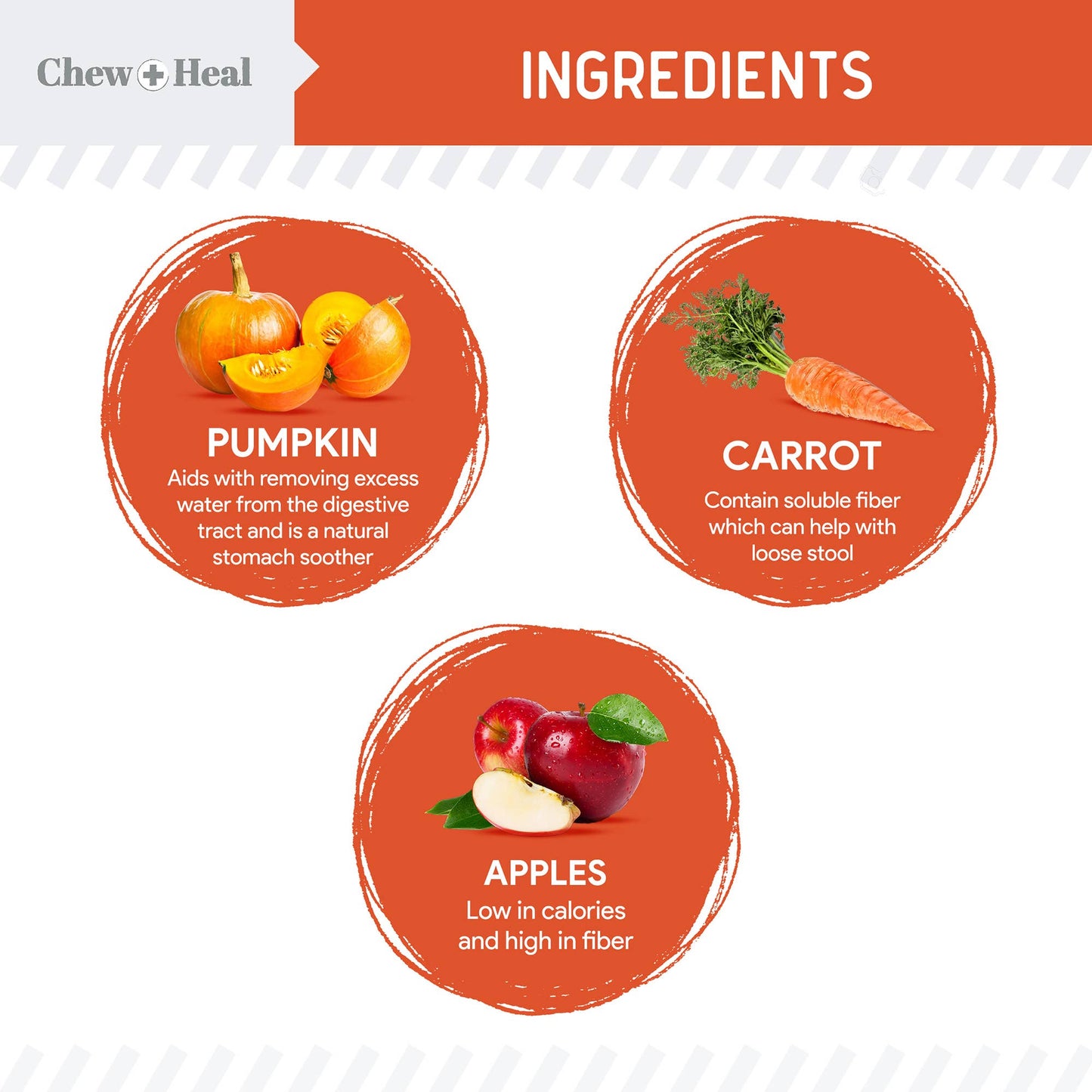 Chew + Heal - Organic Pumpkin Powder Blend, Digestive Defense for Dogs