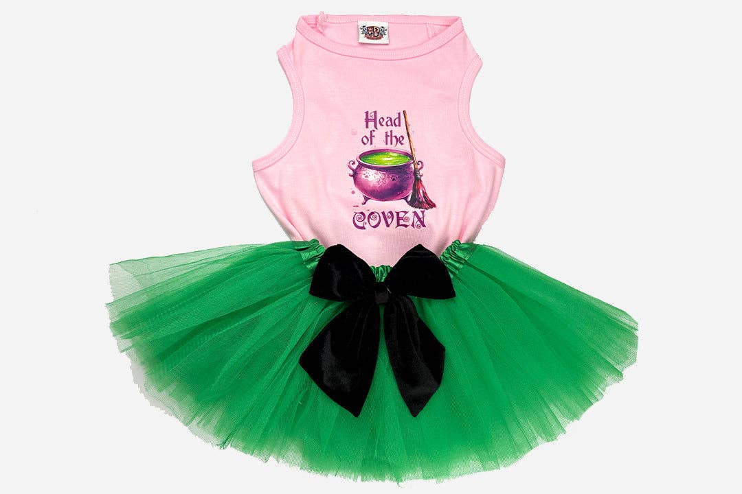 House of FurBaby - Halloween Dog Costume Shirt and Tutu | Head Of The Coven