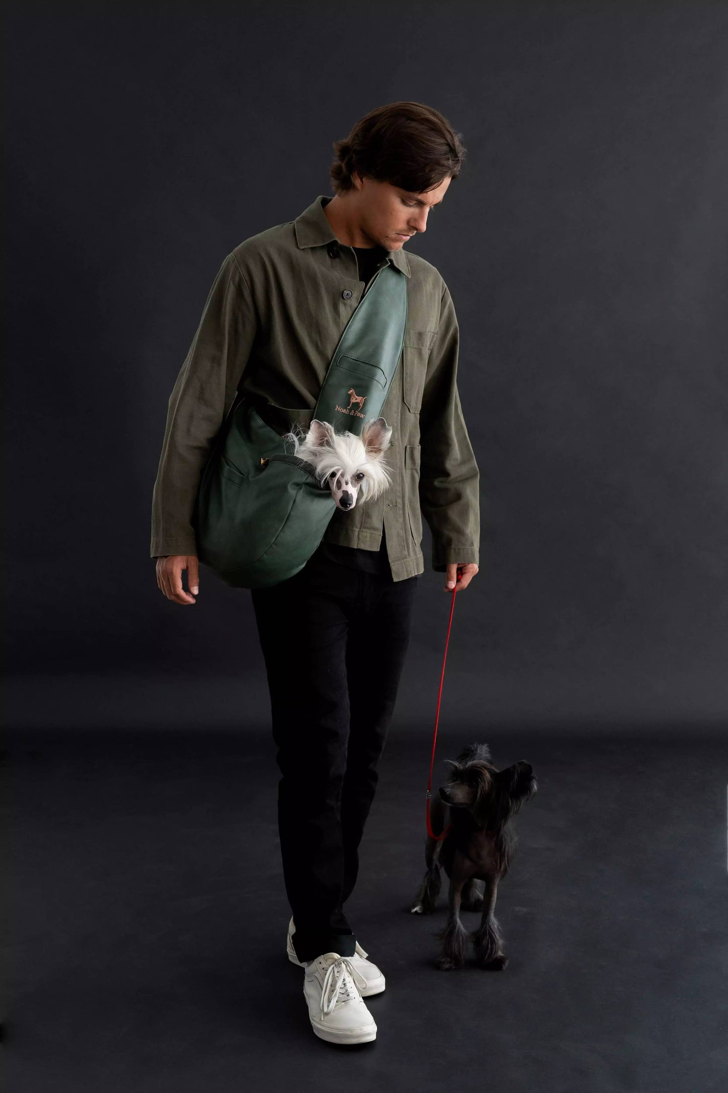 NOAH AND PAW LLC - Vegan Leather Pet sling Carrier 3x Safety