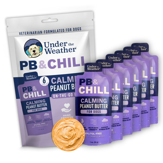 Under the Weather Pet - PB&Chill Calming Peanut Butter Packets For Dogs Single Severing 1 oz