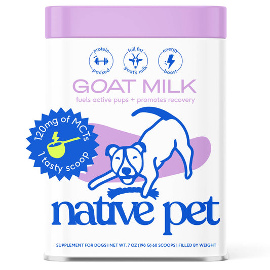 Native Pet - Goat Milk Powder Recovery & Energy Support for Active Dogs