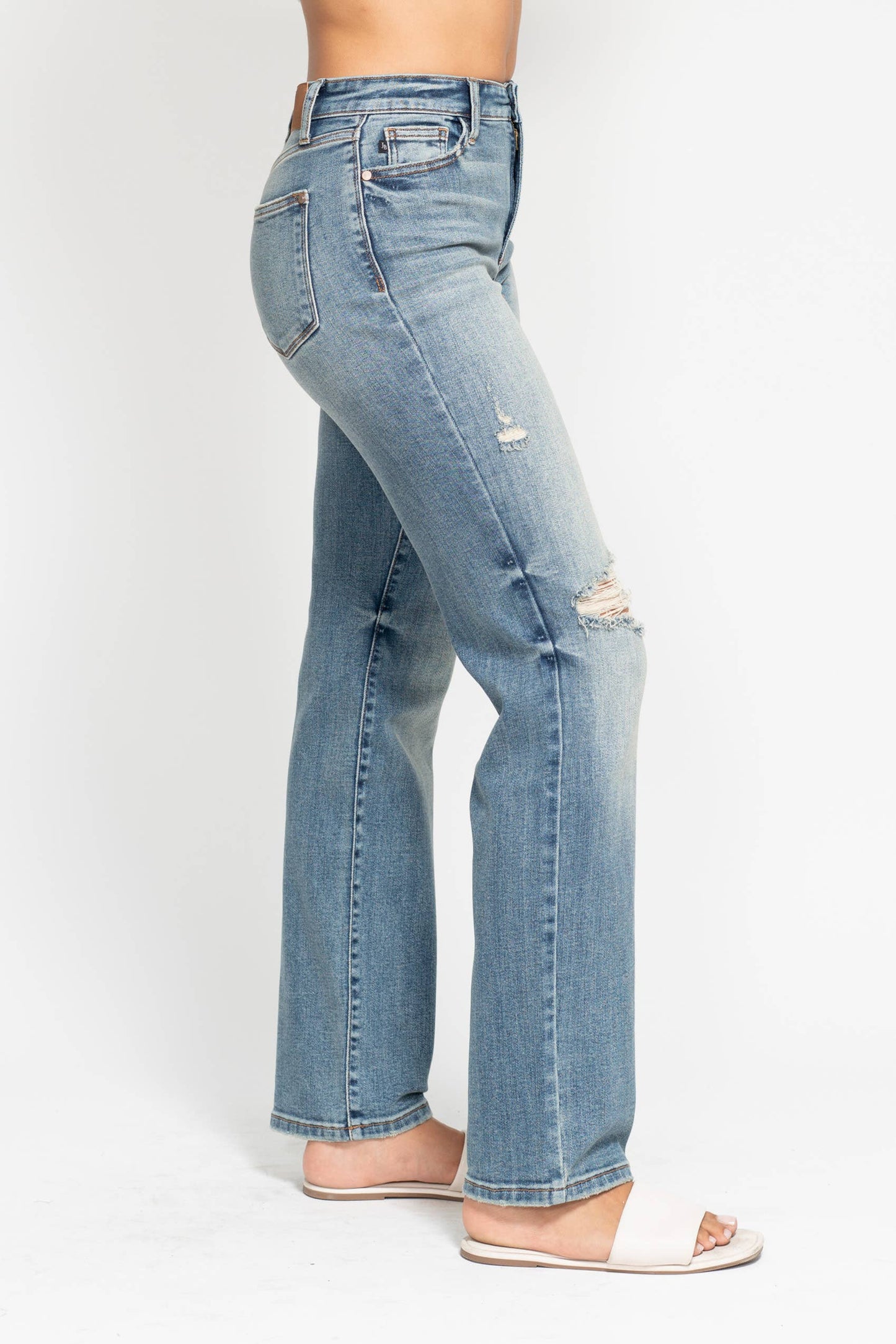 Judy Blue Jeans - High Waisted Dad Straight Jean