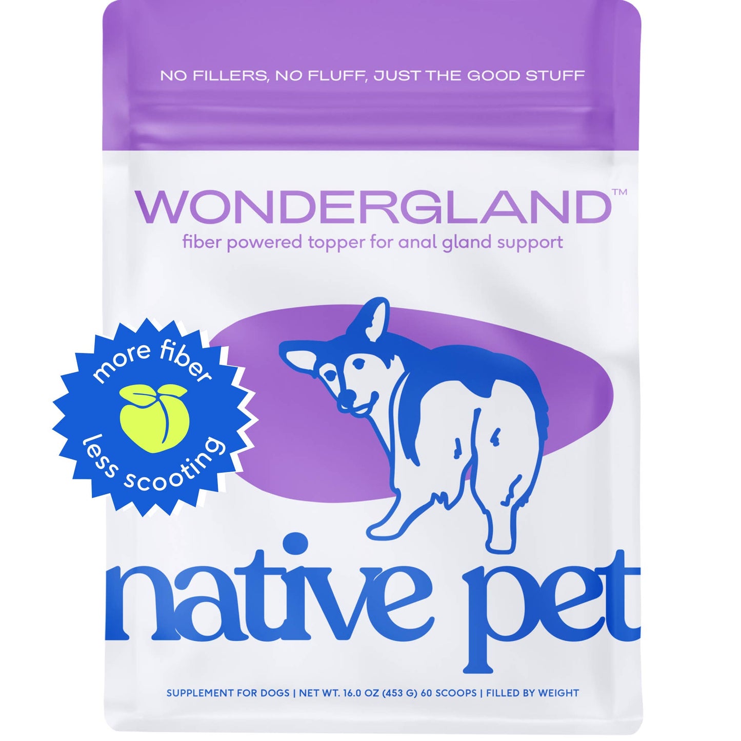Native Pet - WonderGland Anal Gland Pumpkin Fiber & Digestive Supplement