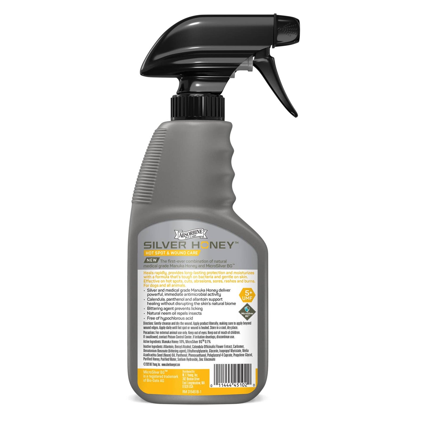 Pet Palette Distribution - Absorbine Pet - Silver Honey Hot Spot & Wound Spray 8 fl oz