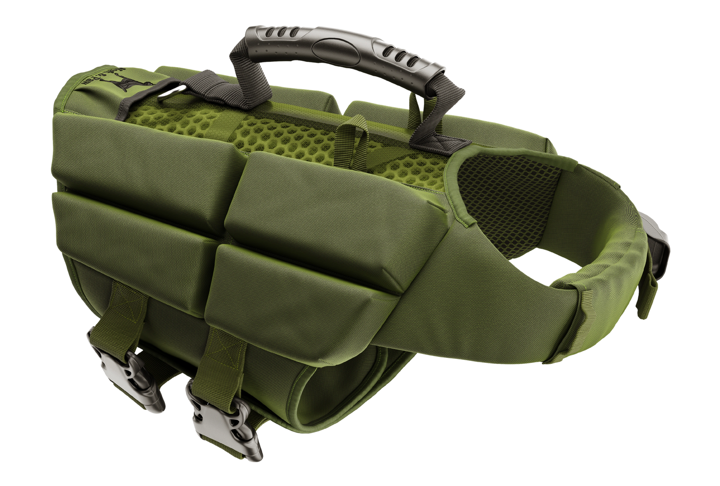 NOAH AND PAW LLC - Human Standards Dog Lifejacket Design with 4x Foam Support for Max Floating - Green