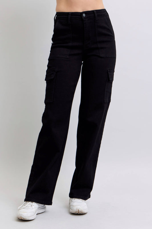 Judy Blue Jeans - High Waisted Cargo Wide