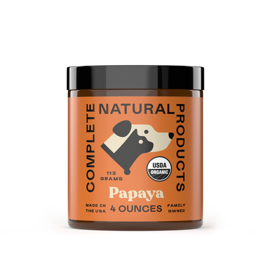 Complete Natural Products - Organic Papaya Powder for Dogs, Cats, & Pets