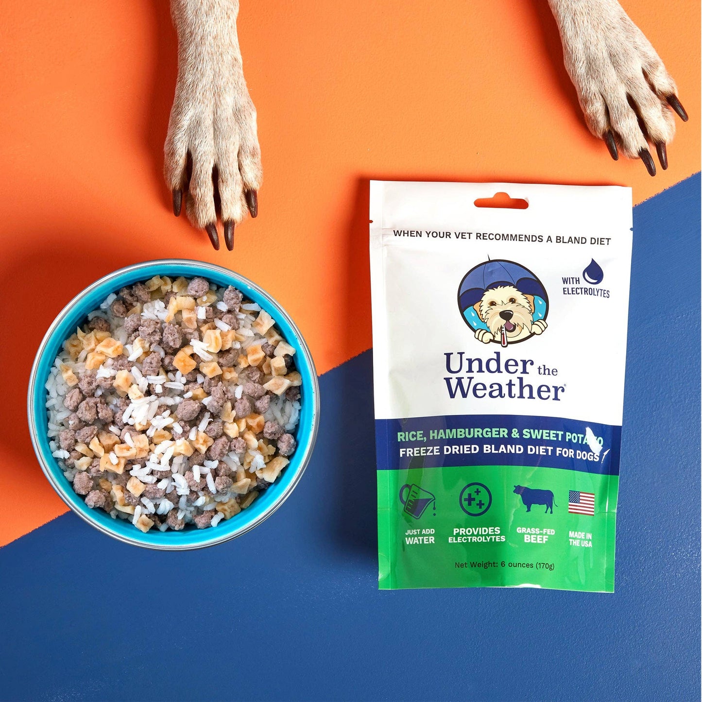 Under the Weather Pet - Hamburger, Rice, & Sweet Potato Bland Diet For Dogs