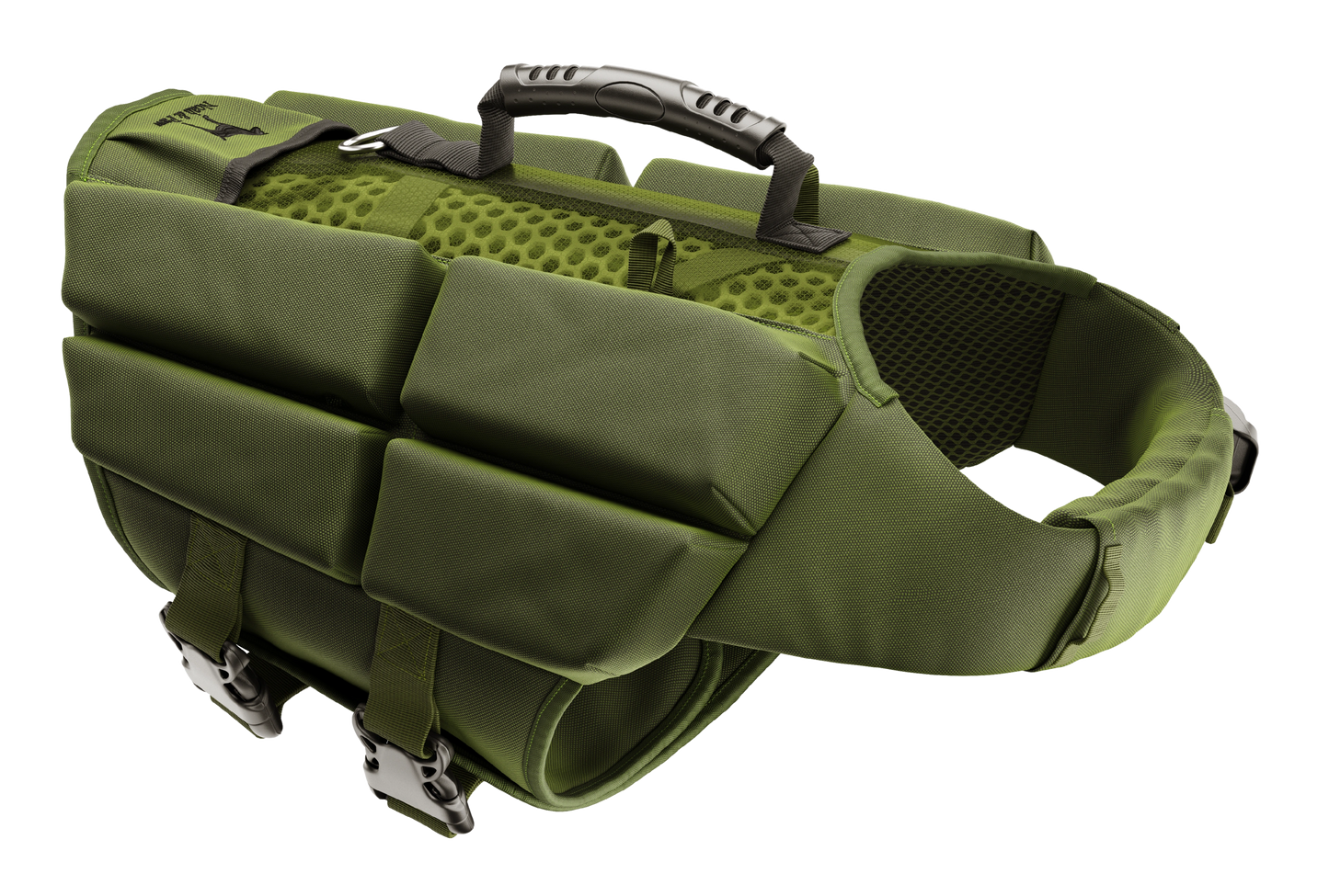 NOAH AND PAW LLC - Human Standards Dog Lifejacket Design with 4x Foam Support for Max Floating - Green
