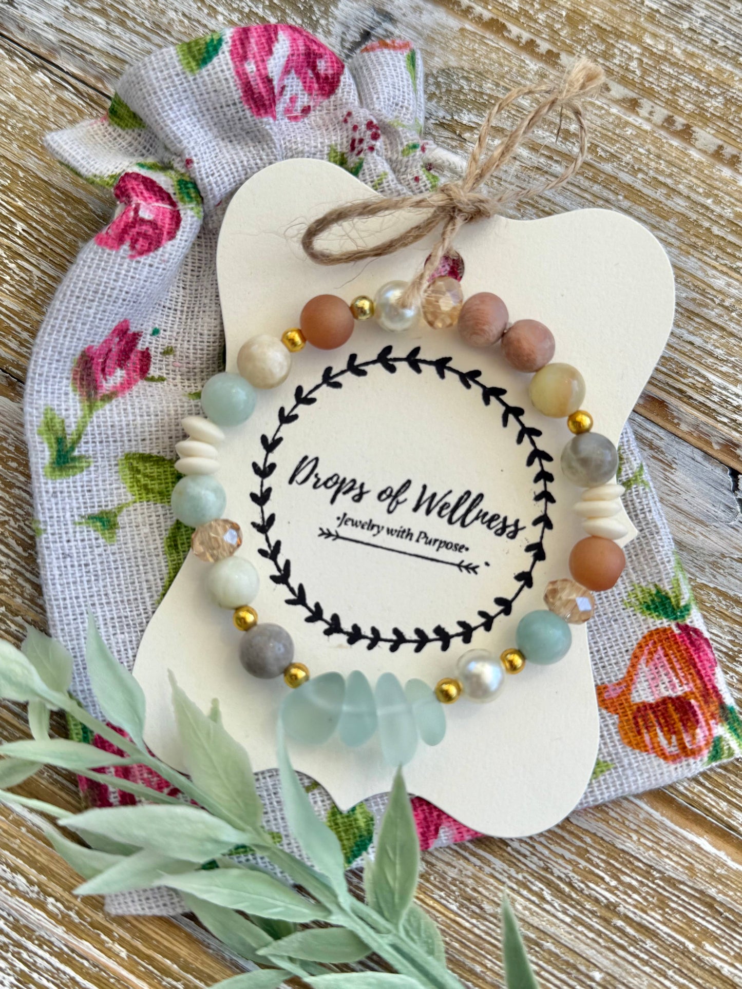 Drops of Wellness Goods - Beaded Bracelets, Stackable Bracelet, The Malia