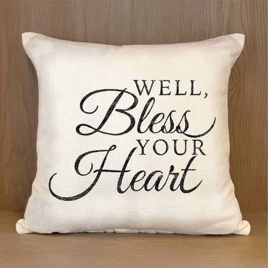 Second Nature by Hand - Well Bless Your Heart // Natural Pillow Shell