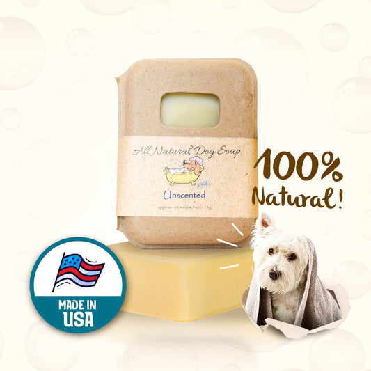 Delightfully Delicious Dog Treats - Unscented Dog Shampoo Bar | Dog Soap Bar | Pet Shampoo