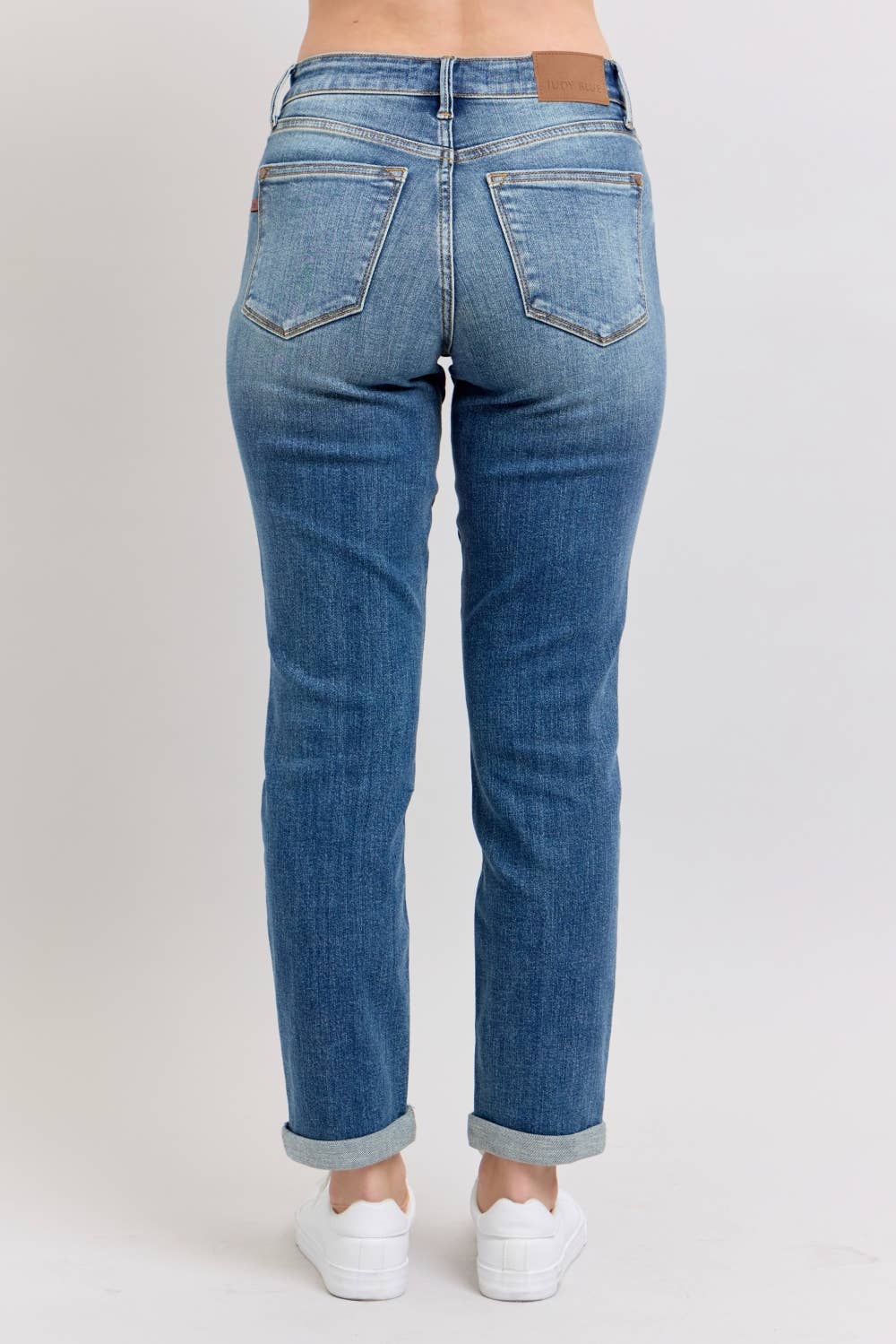 Judy Blue Jeans - Mid Rise Vintage Wash Boyfriend Fit