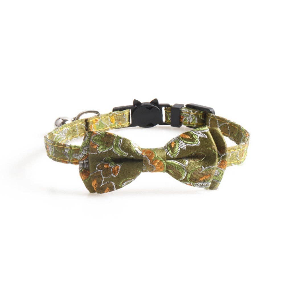 Cheerhunting - Mokka - Japanese-Style Bow Tie Breakaway Cat Collar