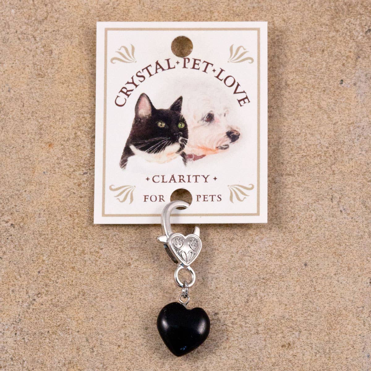 Crystal Pet Love - Clarity Black Obsidian Healing Pet Pendant