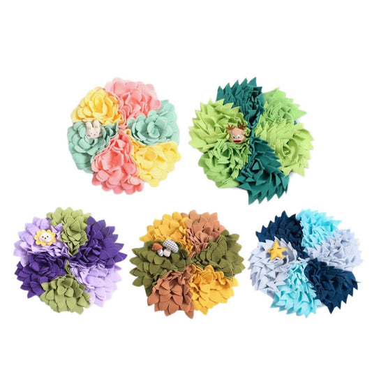 Cheerhunting - Snuffy - Round Flower Snuffle Mat for Dogs