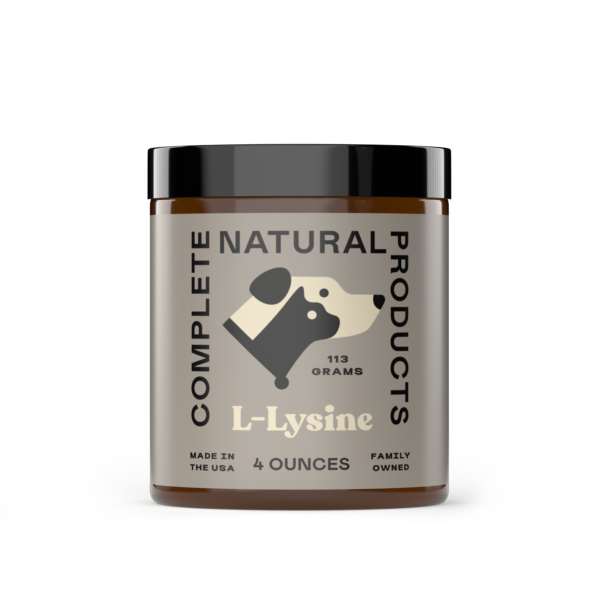 Complete Natural Products - L-Lysine Powder for Dogs, Cats, & Pets