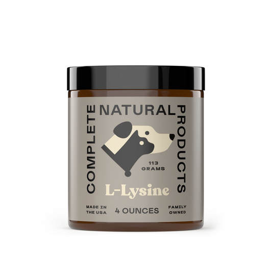 Complete Natural Products - L-Lysine Powder for Dogs, Cats, & Pets