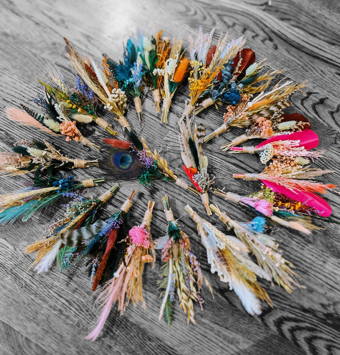 Common Dwellings - Florals and Feathers Boho Western Hat Pins Assortment