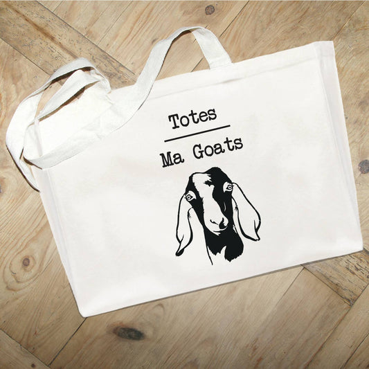 Second Nature by Hand - Totes Ma Goats // Large Natural Tote Bag