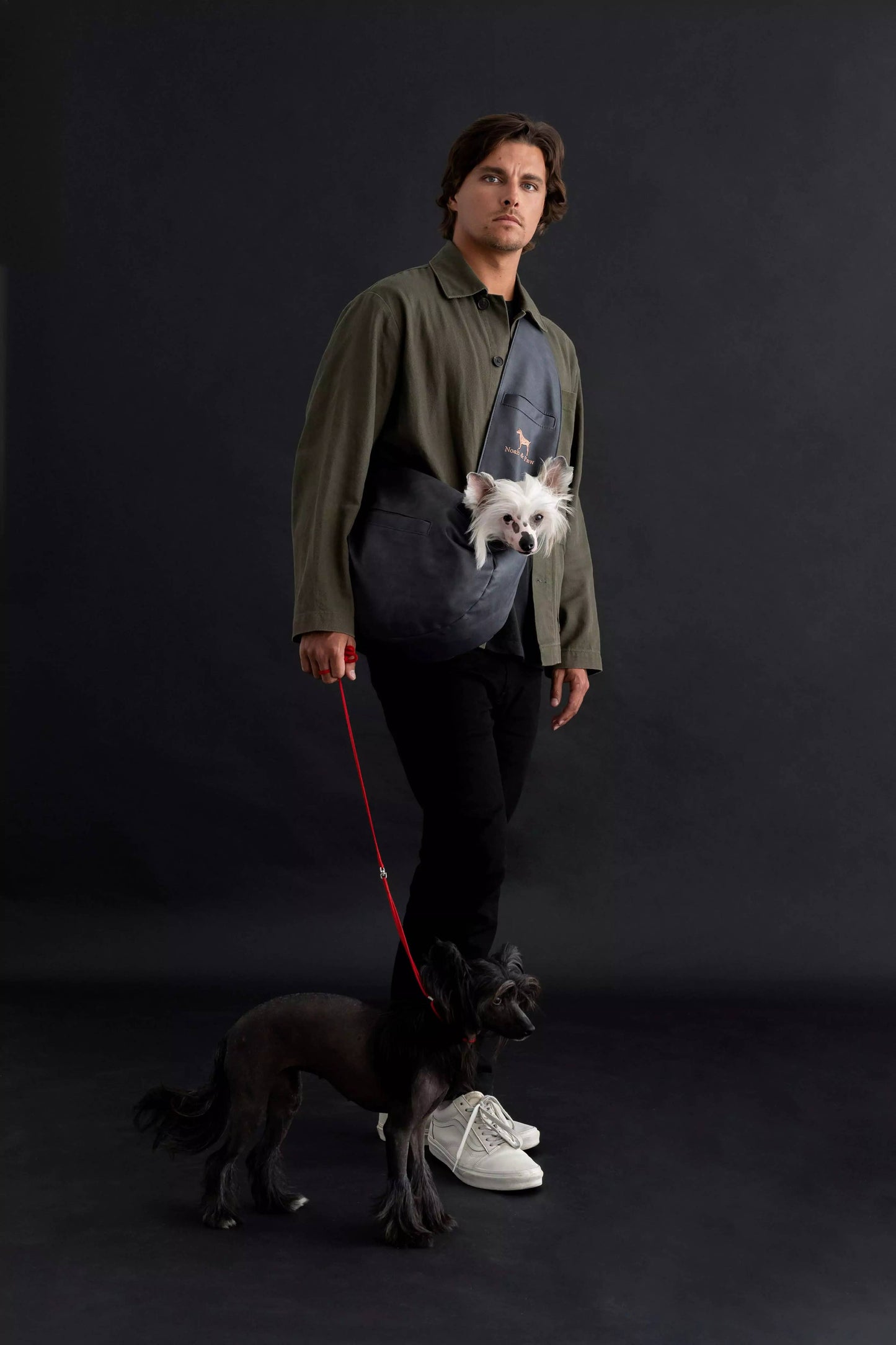 NOAH AND PAW LLC - Vegan Leather Pet sling Carrier 3x Safety