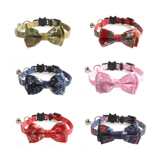 Cheerhunting - Mokka - Japanese-Style Bow Tie Breakaway Cat Collar