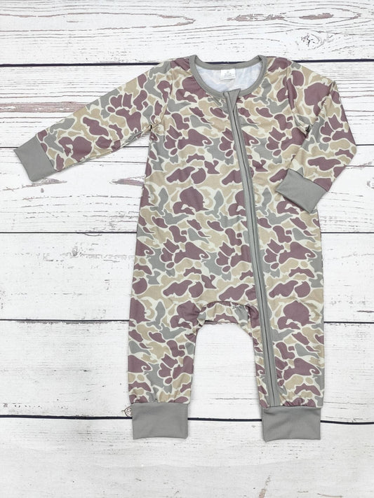 sassy kids palace - Baby Camouflage Print  Zip Sleeper