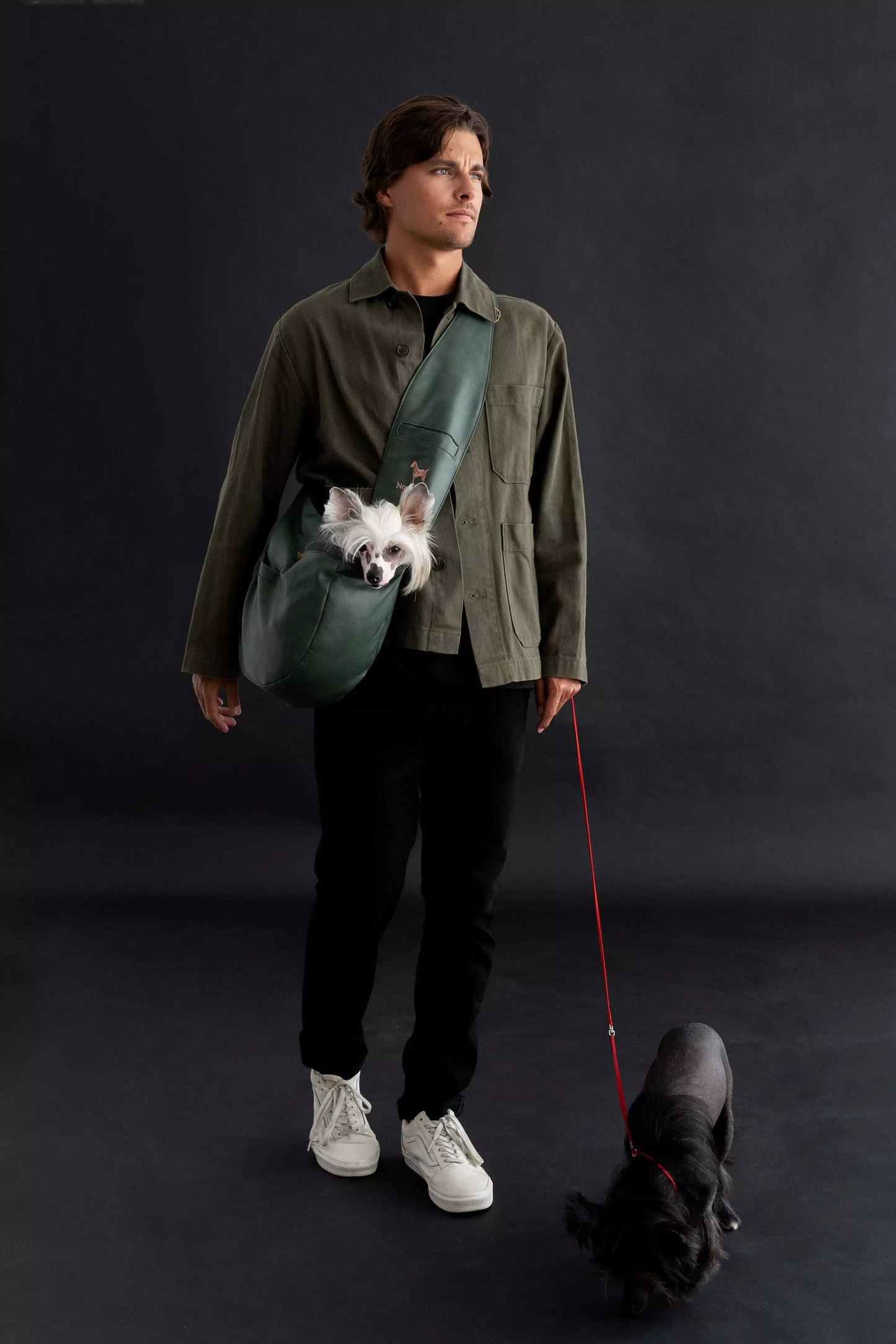 NOAH AND PAW LLC - Vegan Leather Pet sling Carrier 3x Safety