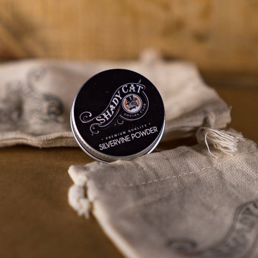 SHADY CAT SOCIAL CLUB - Small Organic Silver vine Powder Tin