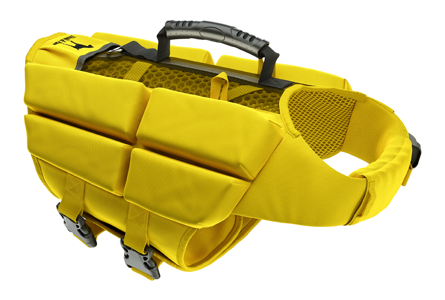 NOAH AND PAW LLC - Human Standards Dog Lifejacket Design with 4x Foam Support for Max Floating - Yellow