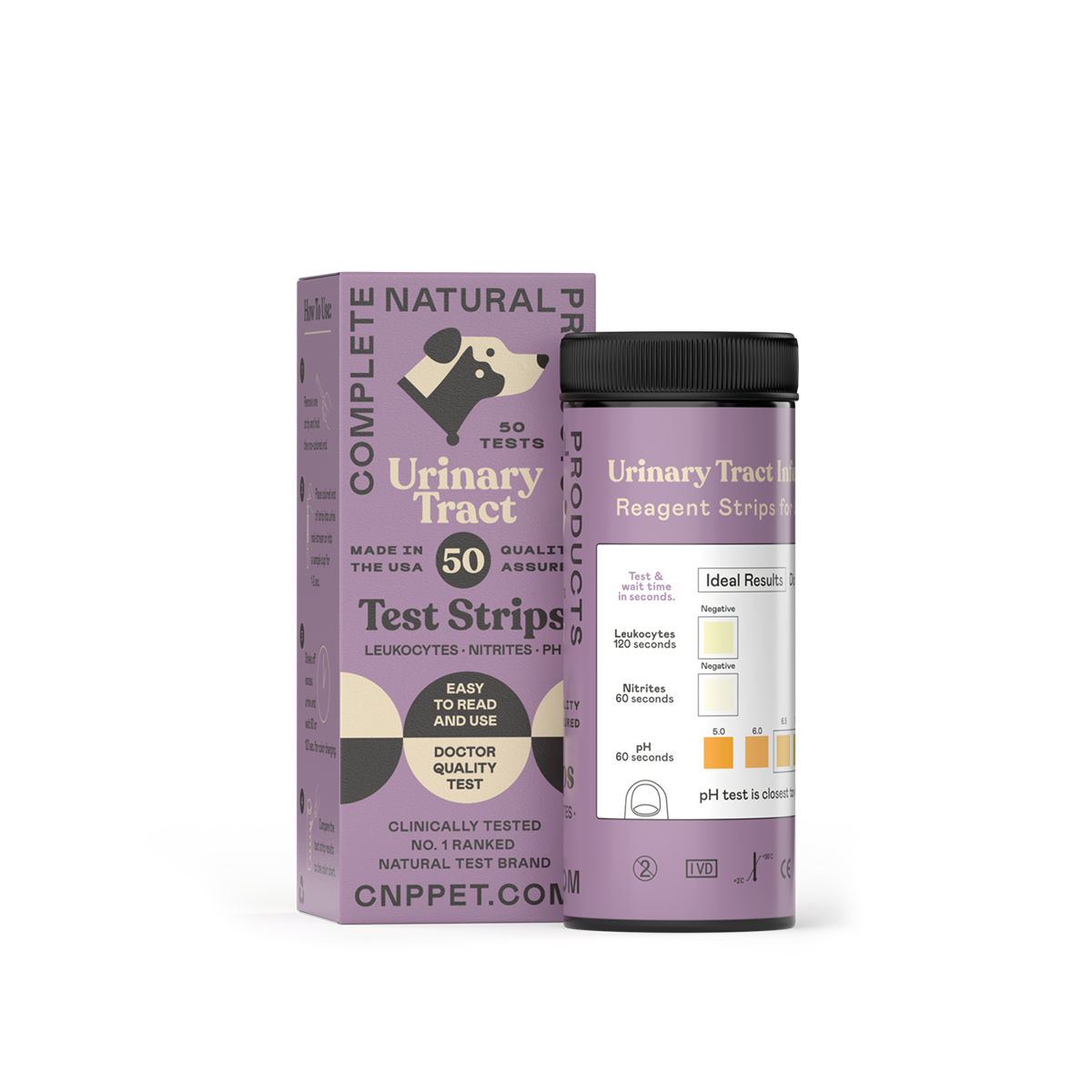 Complete Natural Products - UTI Test Strips for Dogs, Cats, & Pets