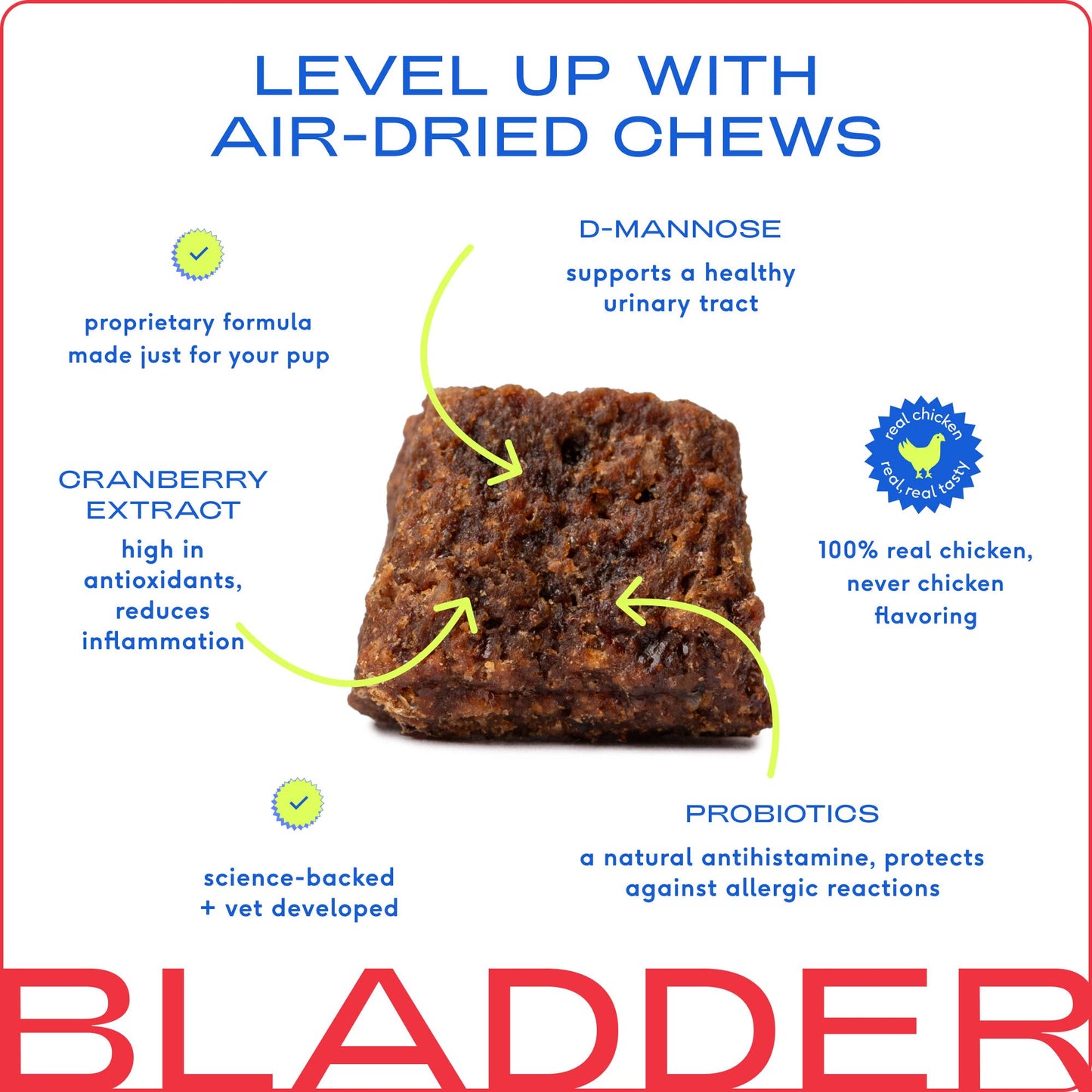 Native Pet - Cranberry Bladder Chews, Kidney & Urinary Supplement for Dog
