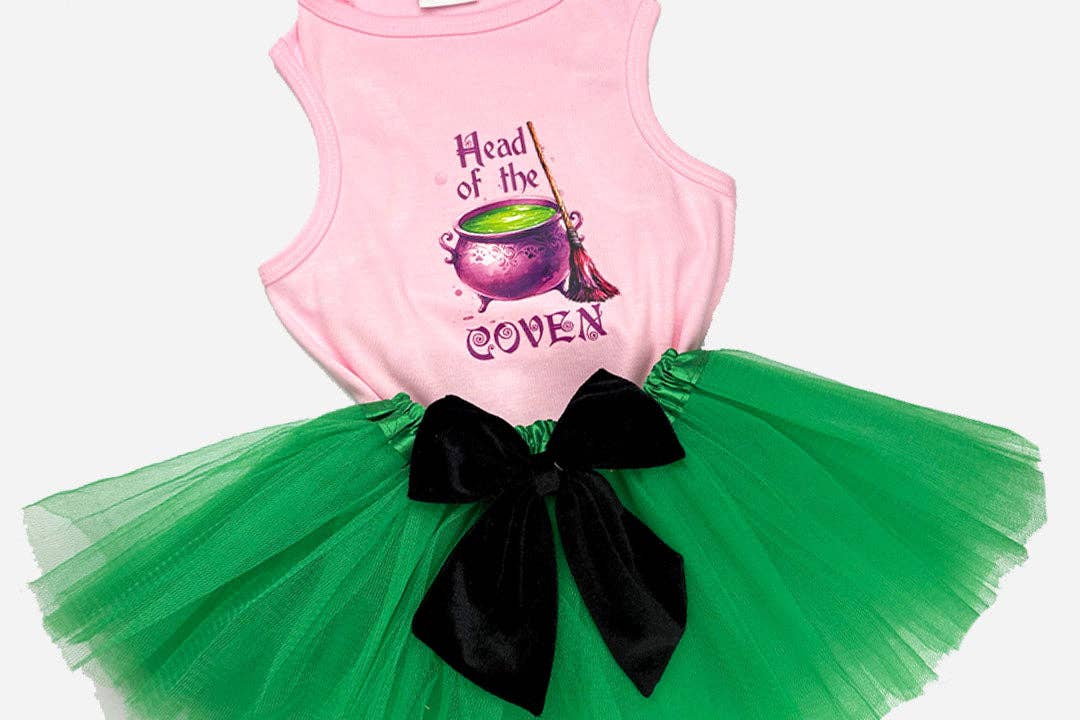 House of FurBaby - Halloween Dog Costume Shirt and Tutu | Head Of The Coven
