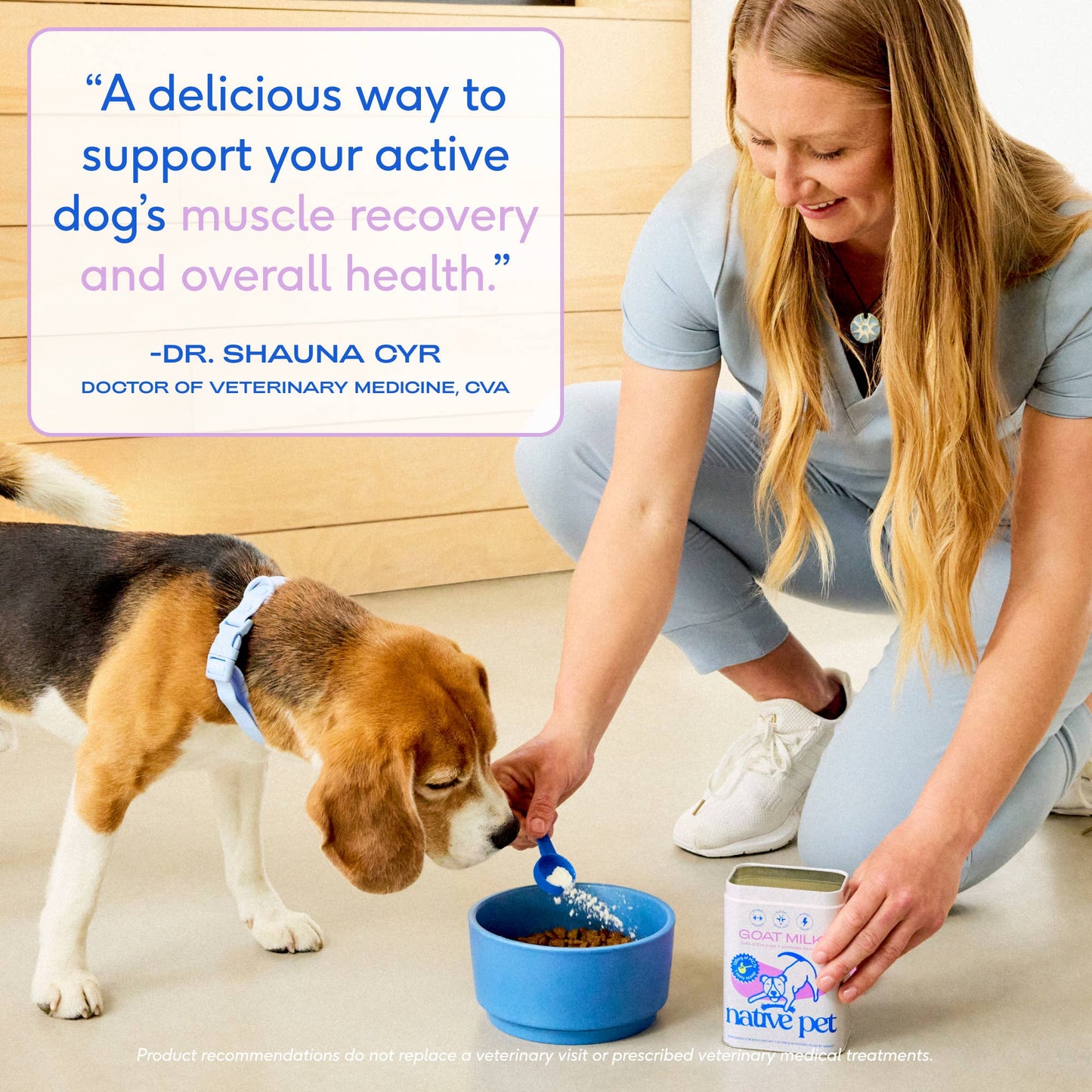 Native Pet - Goat Milk Powder Recovery & Energy Support for Active Dogs